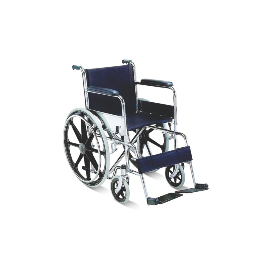 SILLA DE RUEDAS STANDARD CON AROS DE POLIURETANO